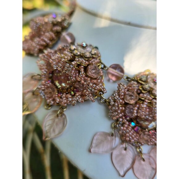 Magical Hard To Find Ian St Gieler For Stanley Hagler Confetti Glass Demi Parure - Picture 4 of 13